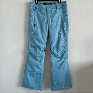 Women’s Oakley Gretchen Bleiler GB Favorite Shell Ski Snowboard Pants Blue Med